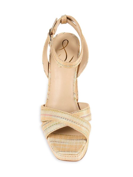 Kayna Striped Platform Sandals