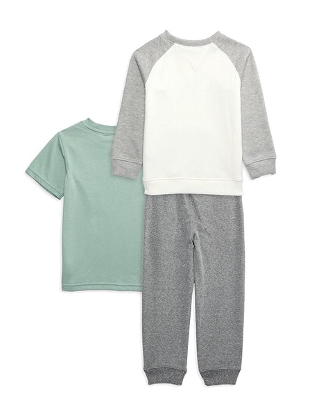 Little Boy's 3-Piece Logo Tee, Sweatshirt & Joggers Set