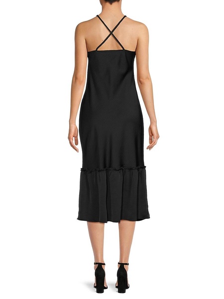 Halterneck Tiered Midi Dress