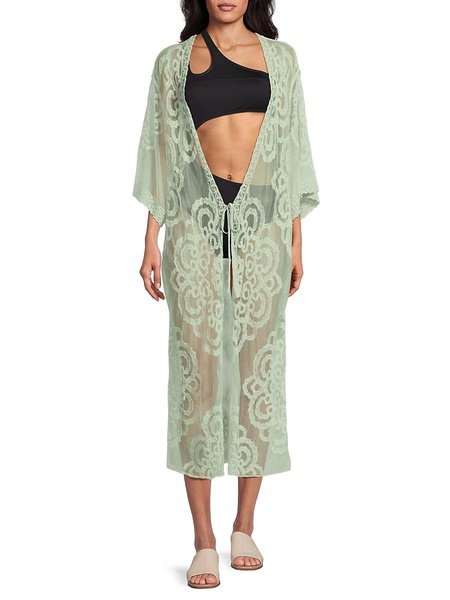 Summer Breeze Lace Cover-Up Kimono