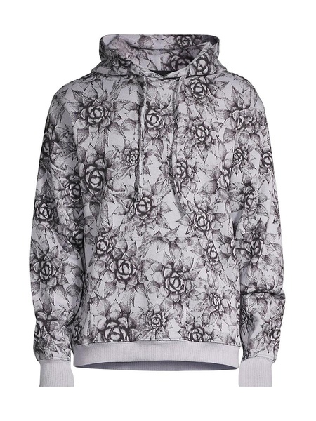 Agave Floral Drawstring Hoodie