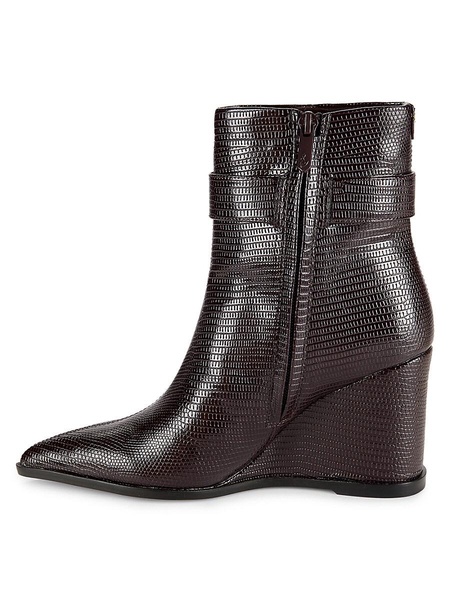 Weslie Point Toe Wedge Ankle Boots