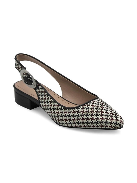 Papina Houndstooth Slingback Pumps