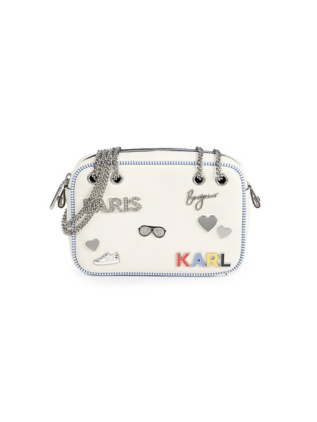 Logo Embellished Crossbody Bag