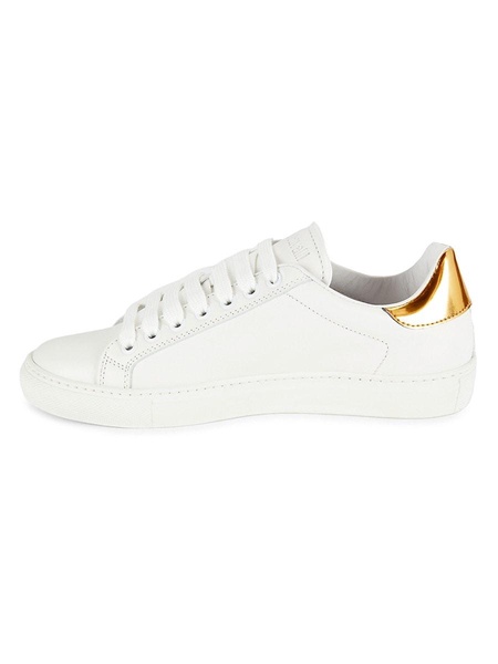 Logo Low Top Leather Sneakers