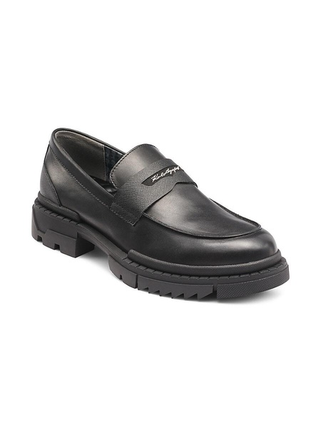 Logo Leather Penny Loafers