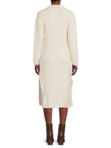 Ribbed Midi Sweater Dress