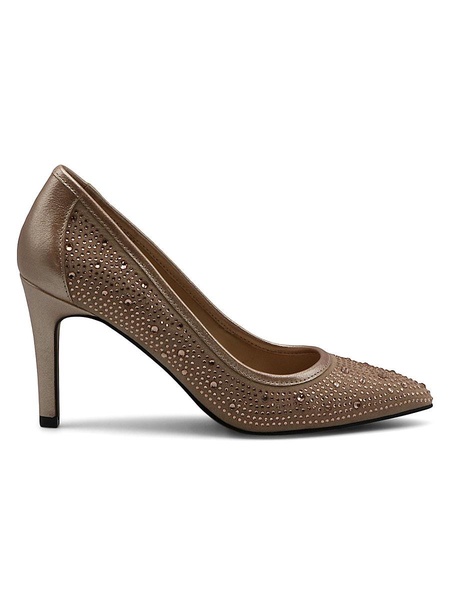 Naida Studded Faux Leather Pumps