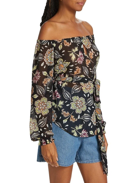 Sierra Floral Off The Shoulder Top