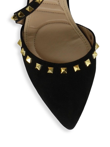 Newly Faux Suede Studded Pumps