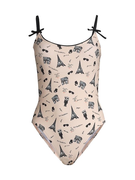 French Mio Logo One Piece Swimsuit