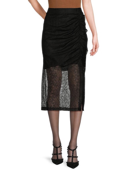 Stephana Ruched Midi Skirt