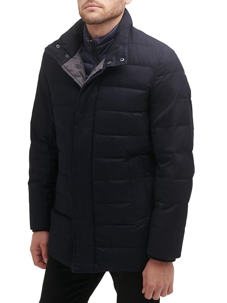 Quilted Flannel Down Jacket