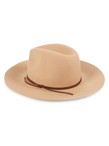 Contrast Trim Wool Fedora