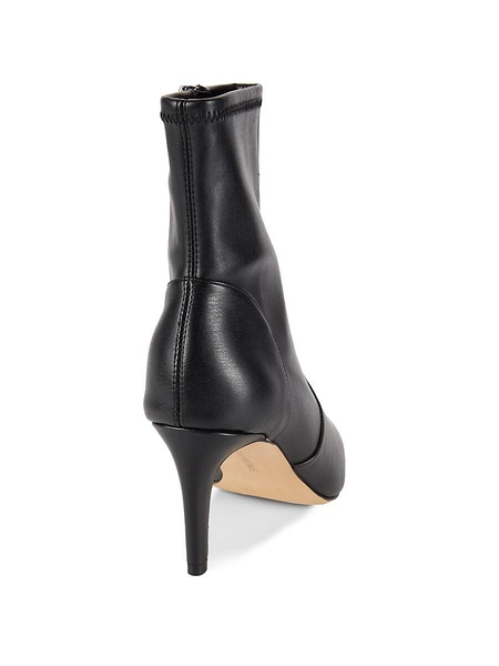 Quartz 76MM Faux Leather Stiletto Boots