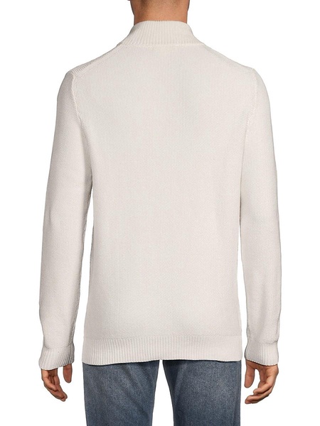 Mockneck Quarter-Zip Sweater