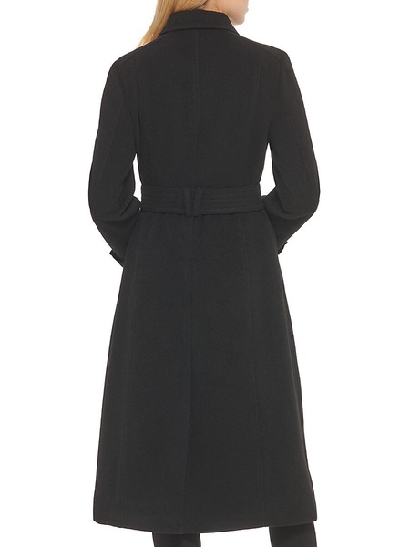 Signature Slick Wool Blend Trench Coat