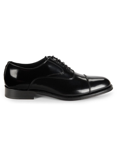 Cap Toe Leather Oxford Shoes