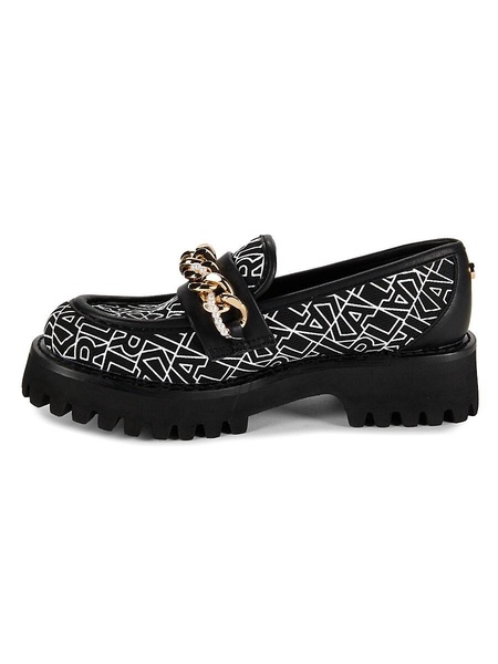 Gala Monogram Chain Trim Loafers