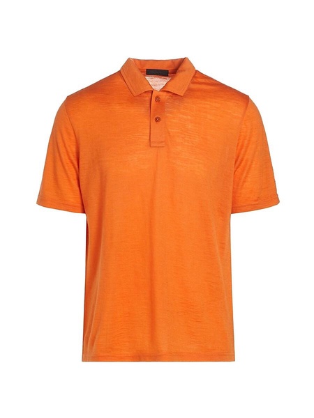 COLLECTION Shine Wool-Blend Polo Shirt