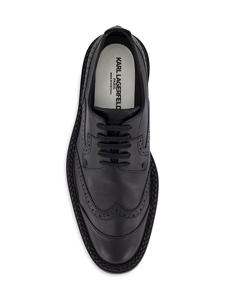 Paris White Label Perforated Dress Shoes