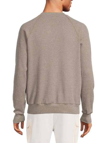 Textured Knit Sweatshirt