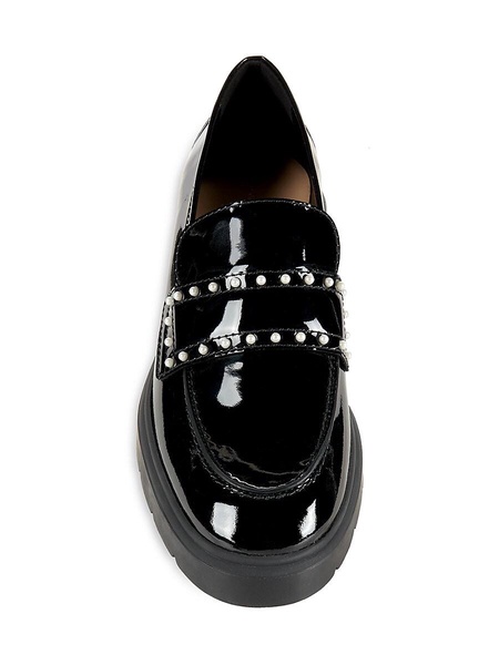 Darcy Faux Pearl Leather Penny Loafers