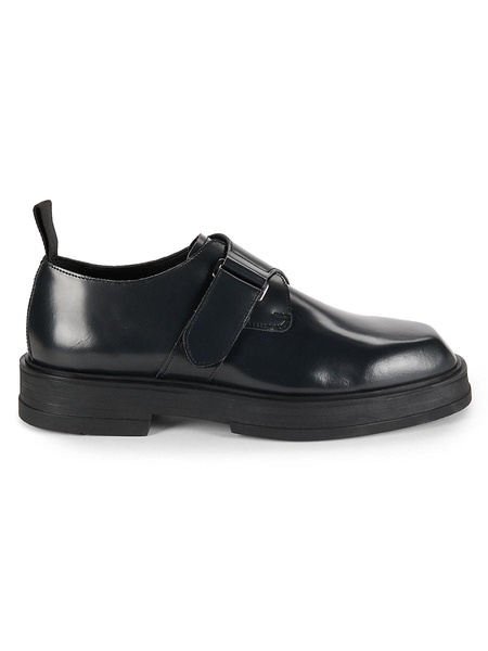 Leather Monk Strap Shoes