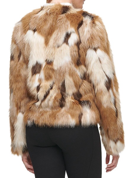 Mixed Faux Fur Jacket