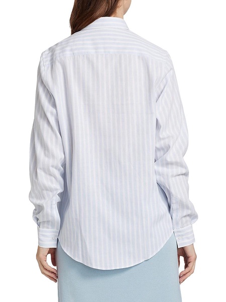 Cruise Stripe Linen-Blend Shirt