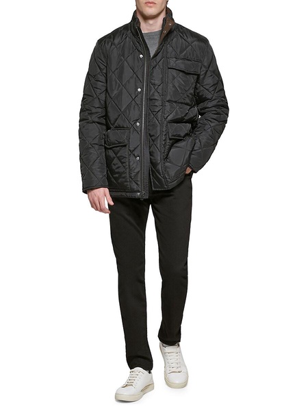 Mockneck Quilted Field Jacket