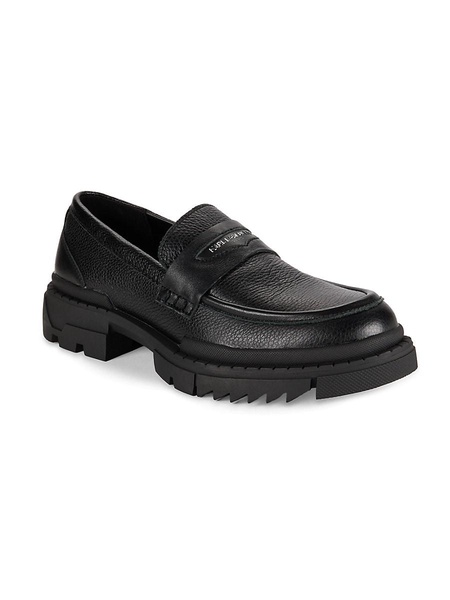 Leather Chunky Penny Loafers