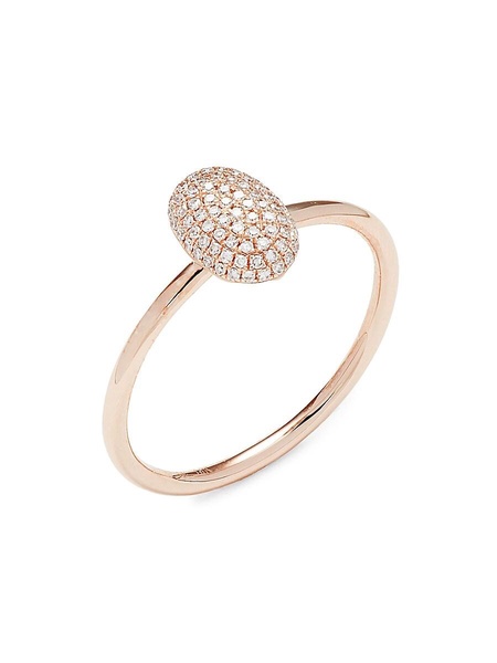 14K Rose Gold & 0.14 TCW Diamond Ring