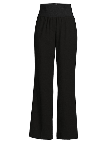 Solid Wide Leg Pants