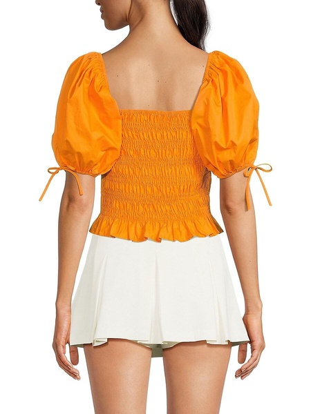 Amber Smocked Crop Top