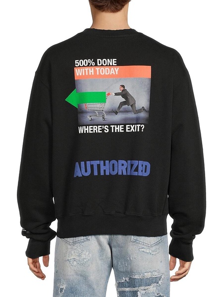 Drop Shoulder Graphic Sweatshirt