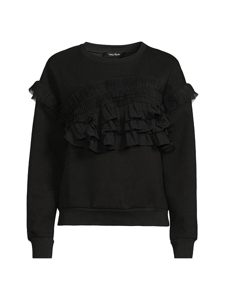 Ruffle Trim Sweatshirt