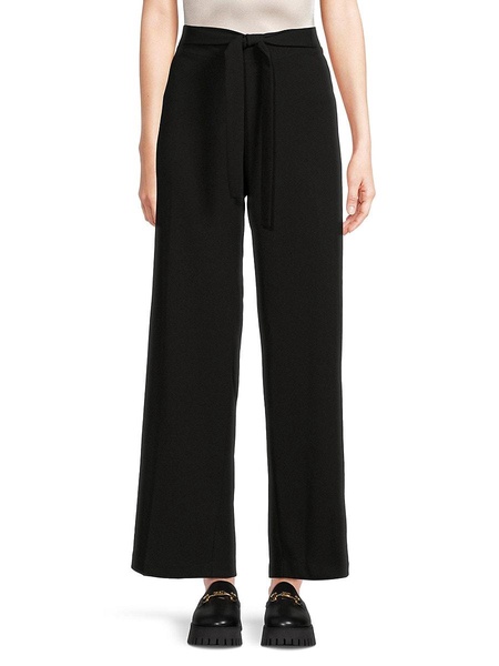 ​High Rise Belted Wide Leg Pants