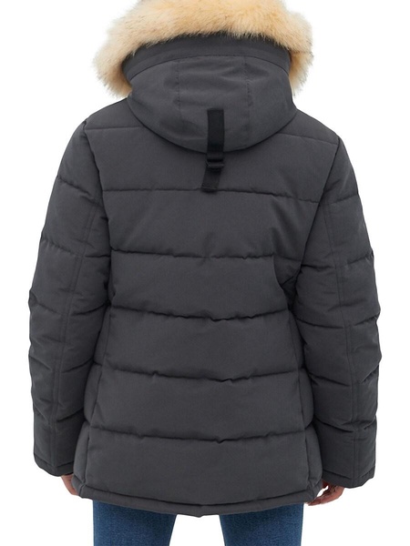 Faux Fur Trim Puffer Jacket