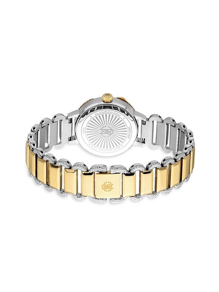 30MM Stainless Steel Crystal Bracelet Watch