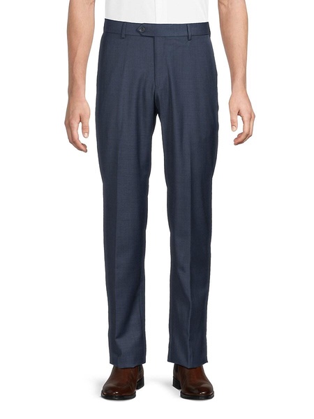 Flat Front Wool Dress Pants