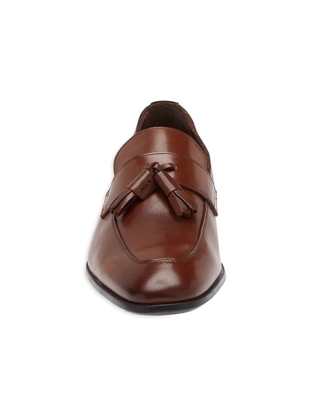 Glen Leather Tassel Loafers