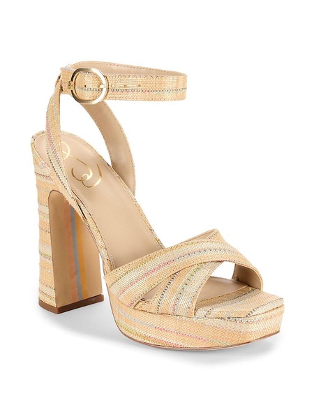 Kayna Striped Platform Sandals