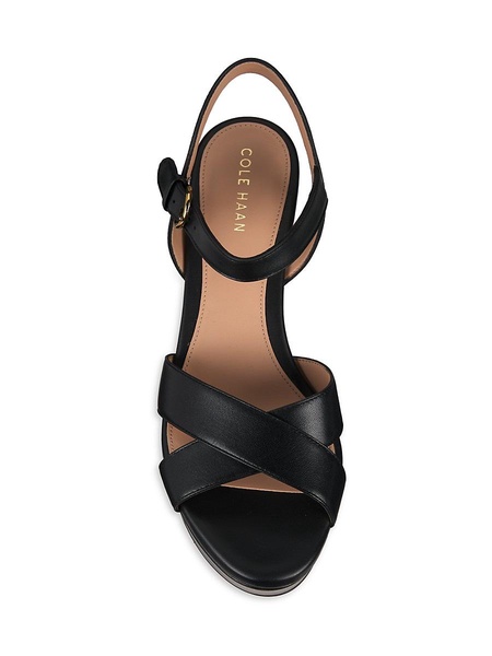 Riannon Leather Platform Sandals