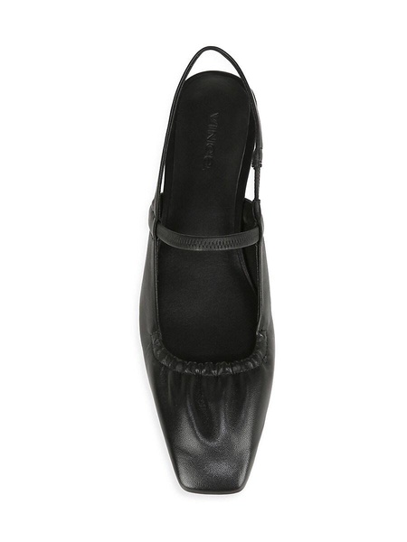 Venice Leather Slingback Ballet Flats