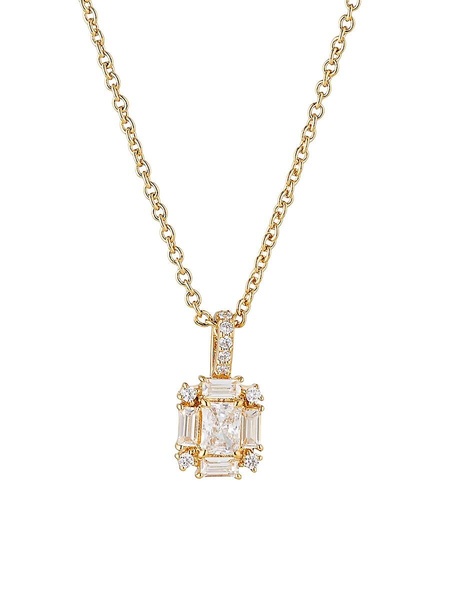 Nolita Halo 18K Goldplated & Cubic Zirconia Pendant Necklace