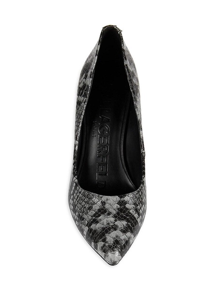 Royale Python Embossed Pumps