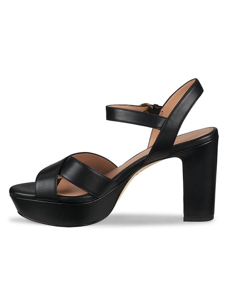 Riannon Leather Platform Sandals