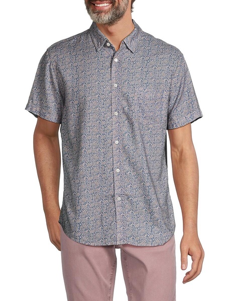 Carson Floral Linen Blend Shirt