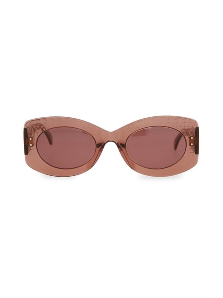 51MM Rectangle Oval Sunglasses